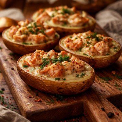 Image of Baked Salmon in Potato Shells