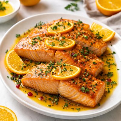 Image of Baked Salmon with Orange Juice