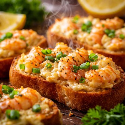 Image of Baked Shrimp Toasts