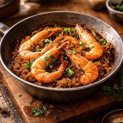 Image of Baked Shrimps with Glass Noodles Tanghoon