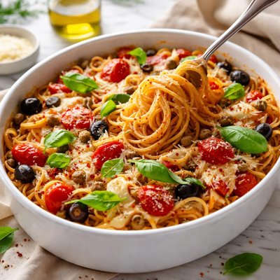 Image of Baked Spaghetti Olivetti