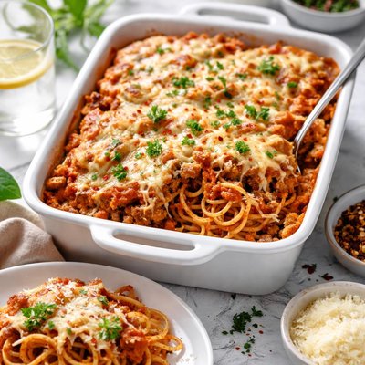 Image of Baked Spaghetti Weight Watchers Friendly