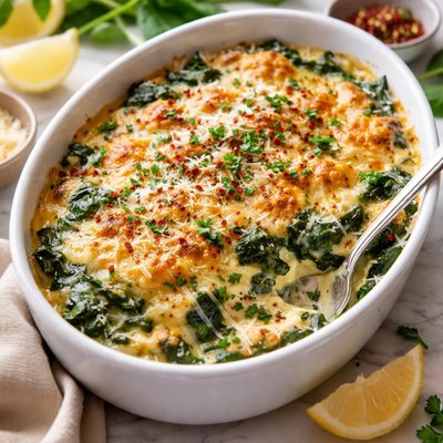 Image of Baked Spinach