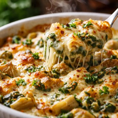 Image of Baked Spinach Artichoke Casserole