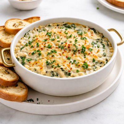 Image of Baked Spinach Crab and Artichoke Dip