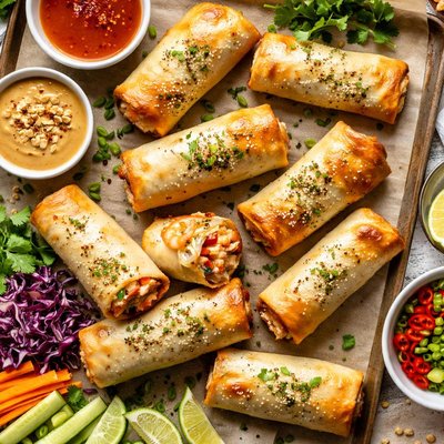 Image of Baked Spring Rolls
