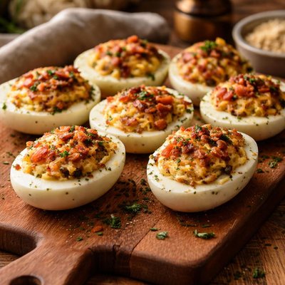 Image of Baked Stuffed Eggs