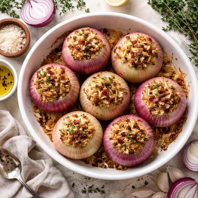Image of Baked Stuffed Onions