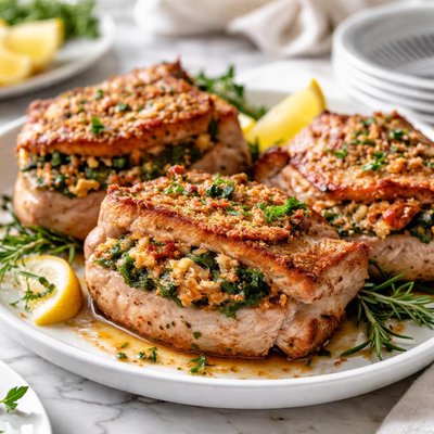 Image of Baked Stuffed Pork Chops