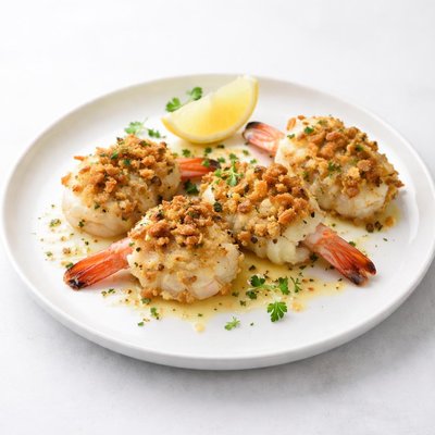 Image of Baked Stuffed Shrimp with Crabmeat Stuffing