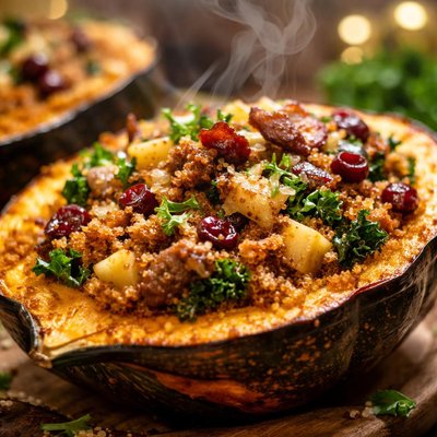 Image of Baked Stuffed Winter Squash