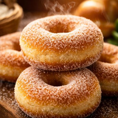 Image of Baked Sugar Doughnuts Bread Machine