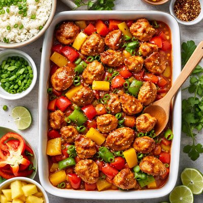 Image of Baked Sweet and Sour Chicken