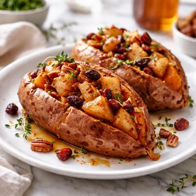 Image of Baked Sweet Potato with Apples