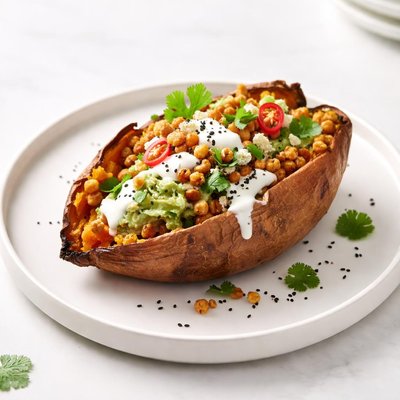 Image of Baked Sweet Potato with Topping
