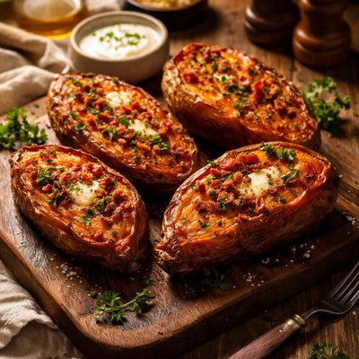 Image of Baked Sweet Potatoes Steak House Style