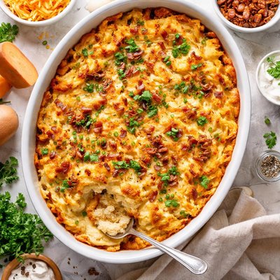 Image of Baked Sweet Savory Mashed Potatoes