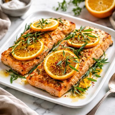 Image of Baked Tarragon Orange Salmon