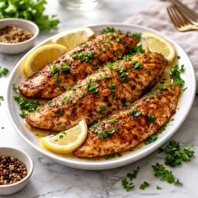 Image of Baked Tilapia Iowa Cajun Style