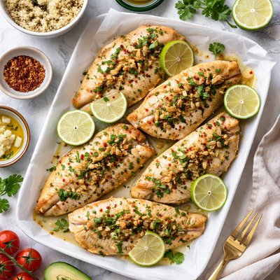 Image of Baked Tilapia with Garlic and Lime