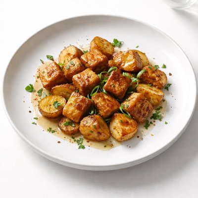 Image of Baked Tofu and Potatoes