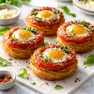 Image of Baked Tomato Nests