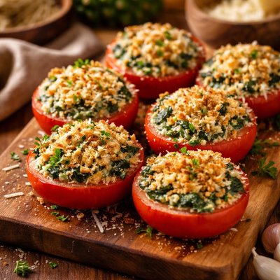 Image of Baked Tomatoes Rockefeller