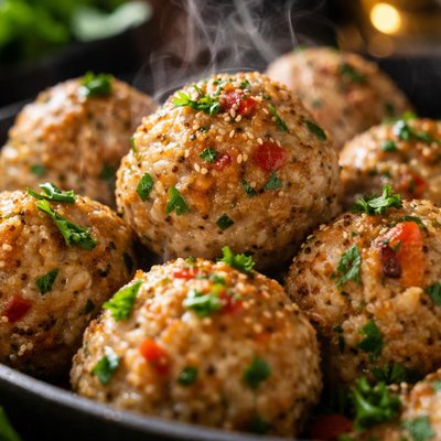 Image of Baked Turkey Quinoa Meatballs