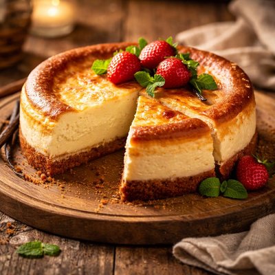 Image of Baked Vanilla Cheesecake