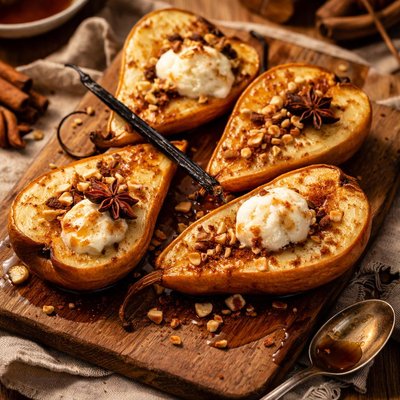 Image of Baked Vanilla Pears