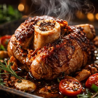 Image of Baked Veal Shanks Stinco Di Vitella Forno