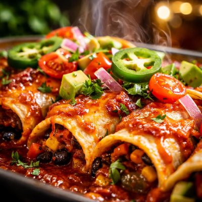 Image of Baked Vegetarian Enchiladas