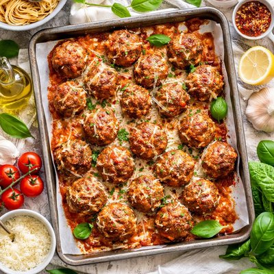 Image of Baked Weekend Meatballs