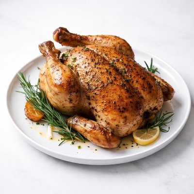 Image of Baked Whole Chicken with Rosemary