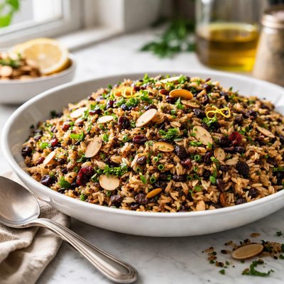 Image of Baked Wild Rice with Almonds
