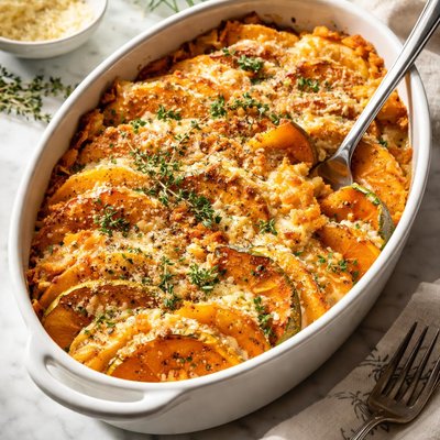 Image of Baked Winter Squash Au Gratin