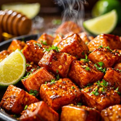 Image of Baked Yams with Lime and Honey