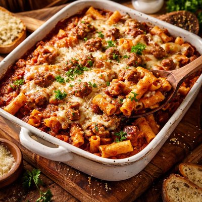 Image of Baked Ziti and Italian Sausage