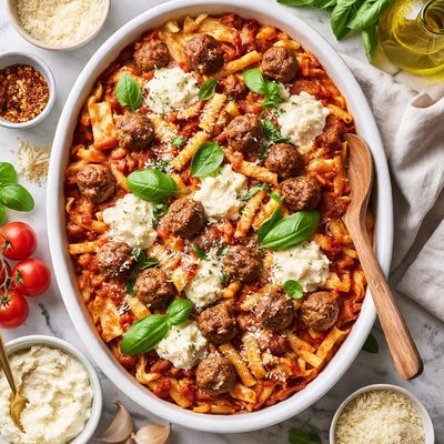 Image of Baked Ziti with Mini Meatballs