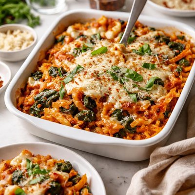 Image of Baked Ziti with Spinach and Cheese