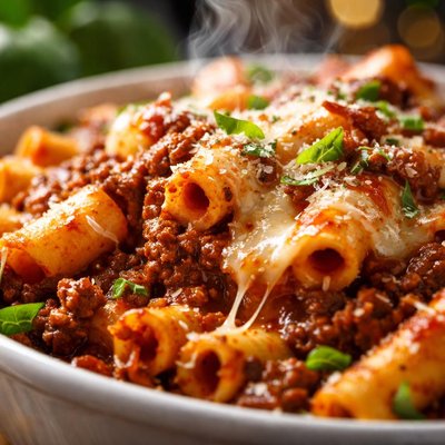 Image of Baked Ziti with Thick Rich Meat Sauce