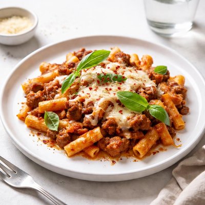 Image of Baked Ziti with Tomato Mozzarella and Sausage