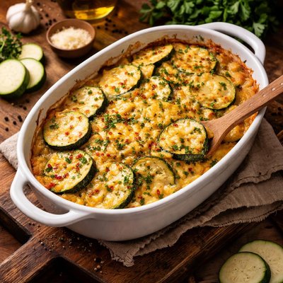 Image of Baked Zucchini and Cheese