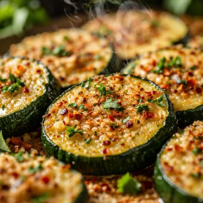 Image of Calabacín al Horno con Poco Sodio, Parmesano y Hierbas