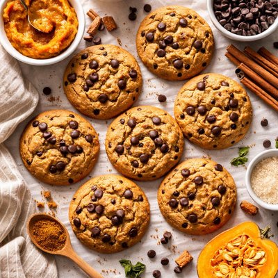 Image of Bakery Style Pumpkin Chocolate Chip Cookies