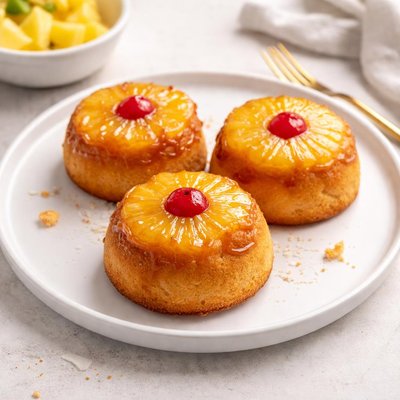 Image of Bakery Style Upside Down Hawaiian Pineapple Muffins