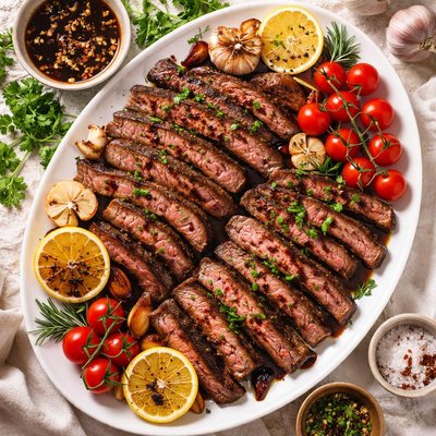 Image of Balsamic and Garlic Marinated Steak