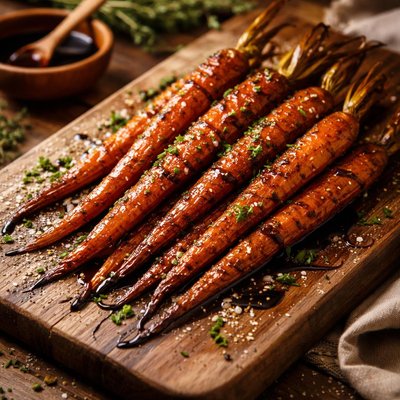 Image of Balsamic and Sugar Roasted Carrots