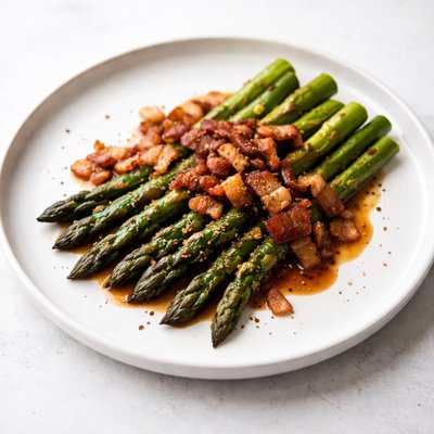 Image of Balsamic Asparagus with Bacon Yum