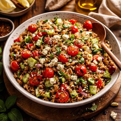Image of Balsamic Brown Rice Salad